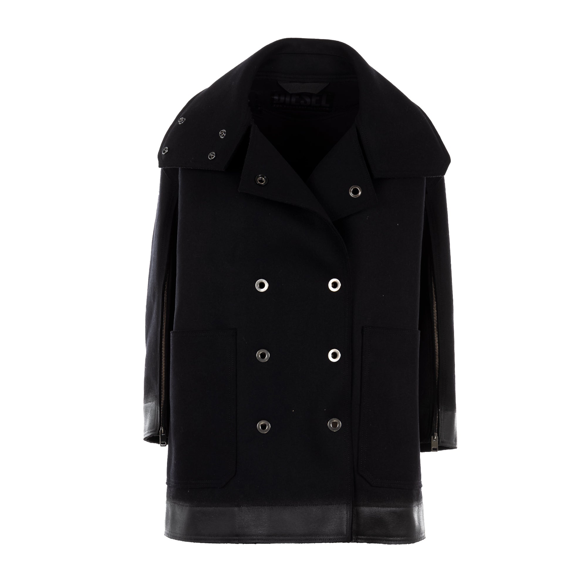 Cappotto Diesel Donna Cappotto Di Lana DIESEL Da Donna Nero