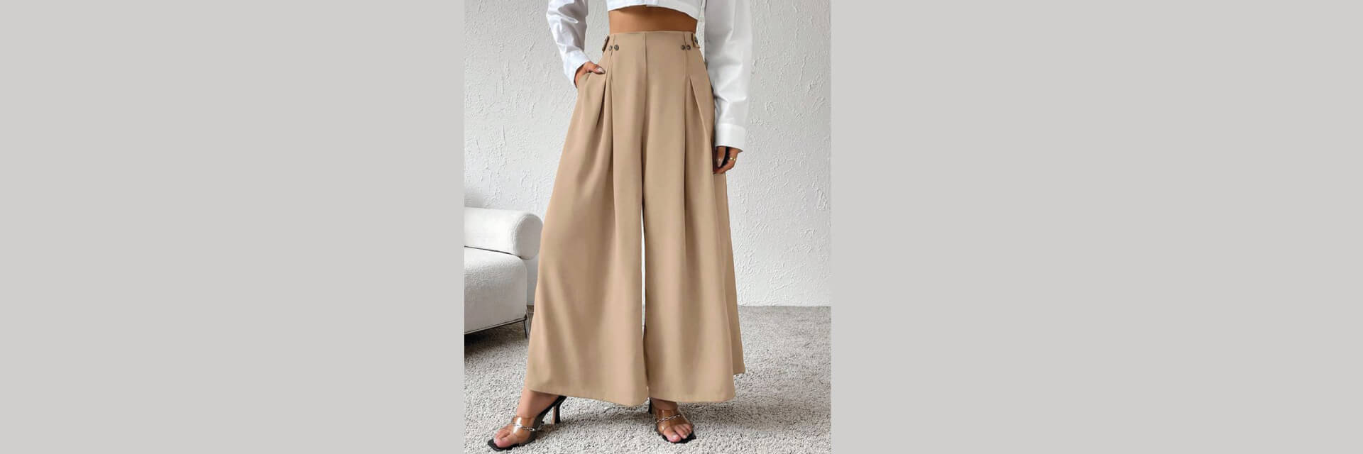 Pantaloni larghi da donna