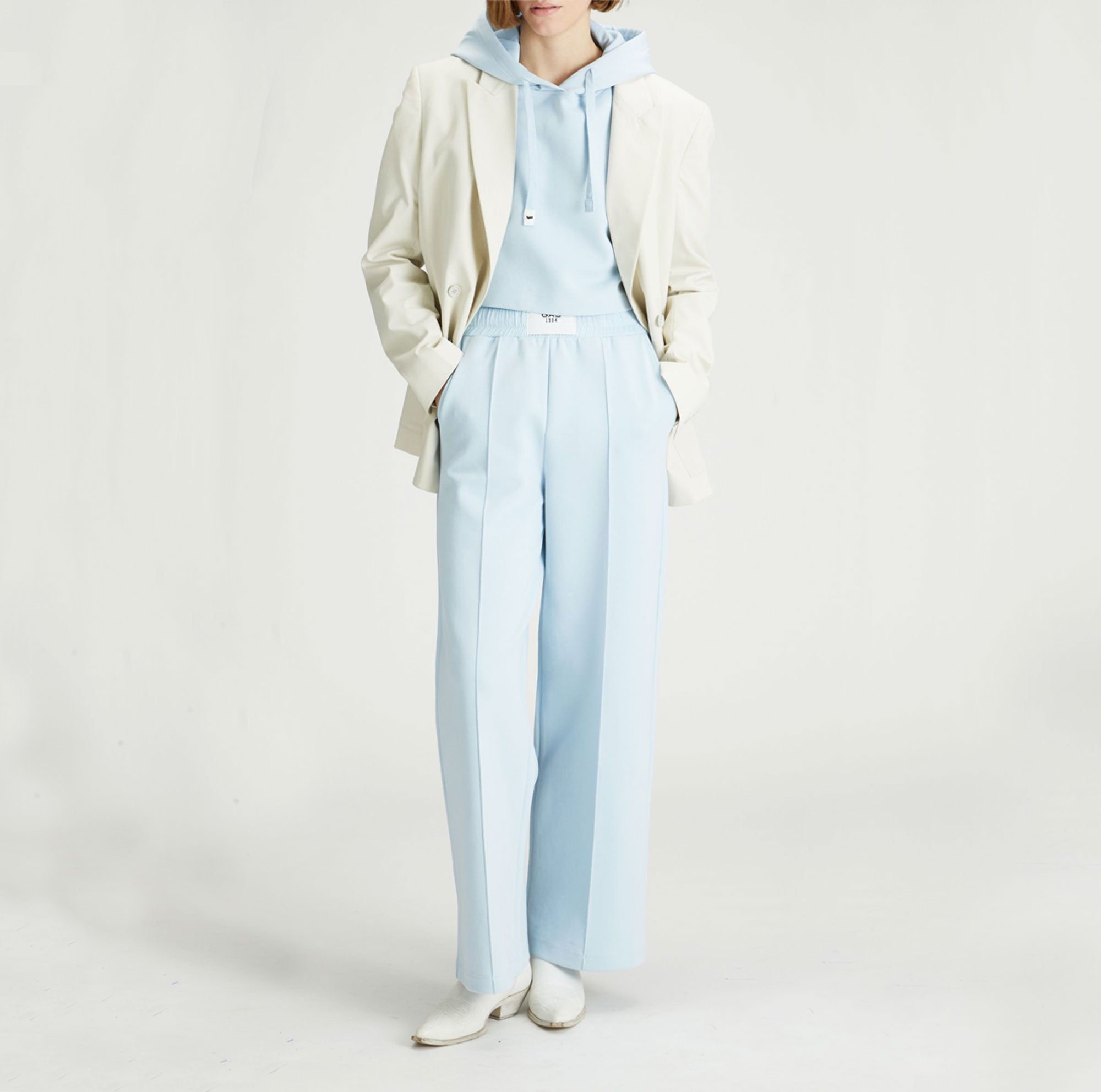 gas | pantalone palazzo a vita alta da donna