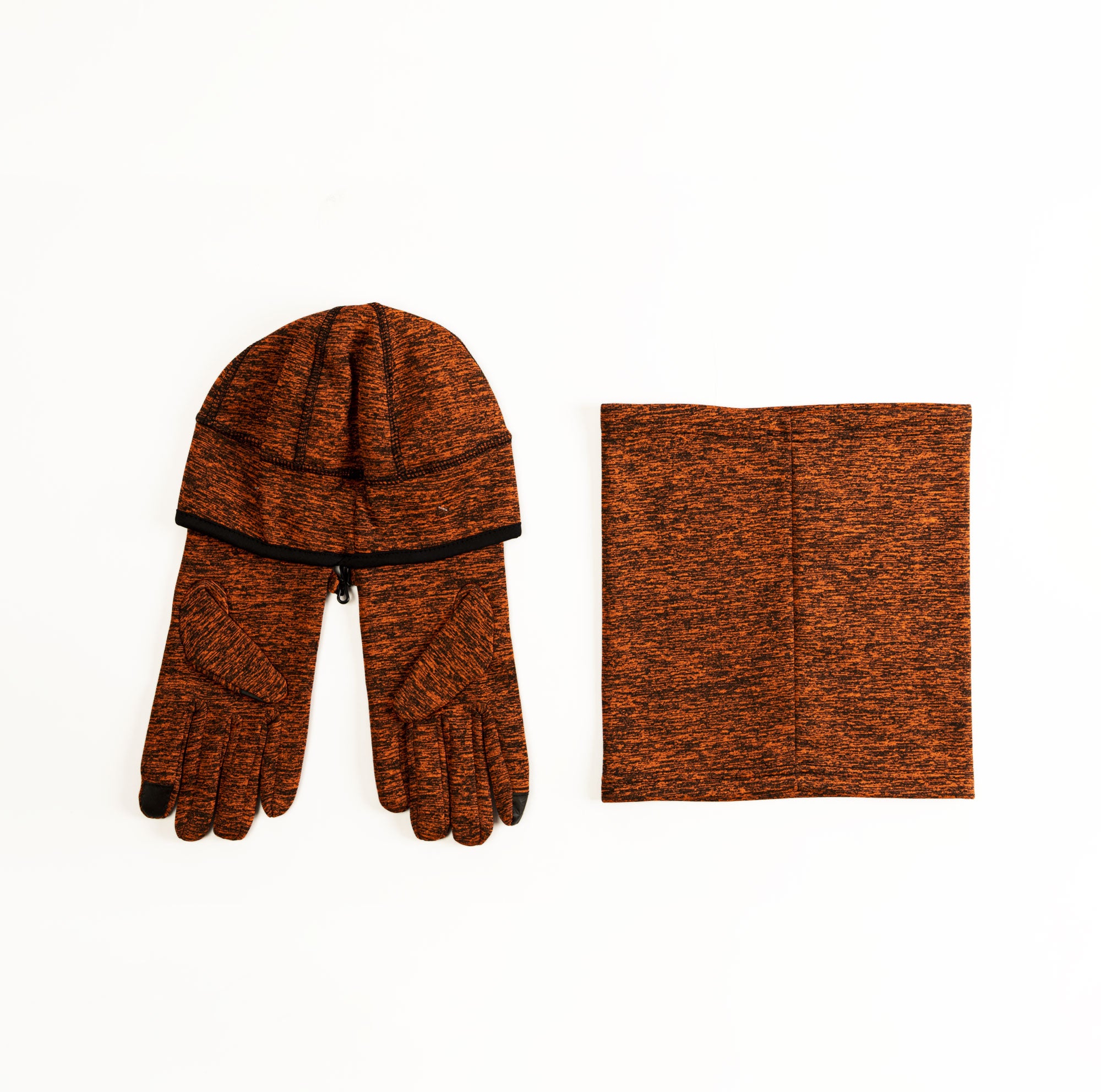 SCUOLA NAUTICA ITALIANA | Set Guanti Berretto Sciarpa orange | 120301