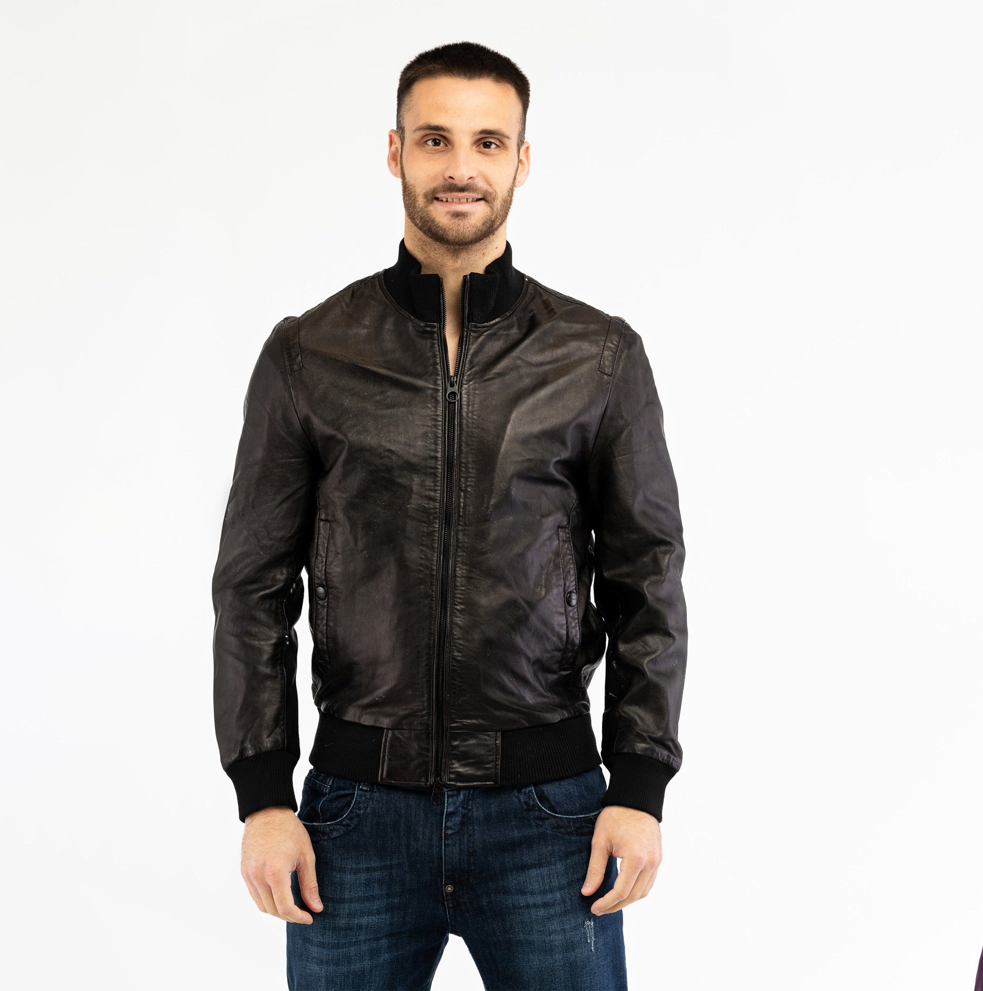 bikkembergs | giubbino in pelle da uomo
