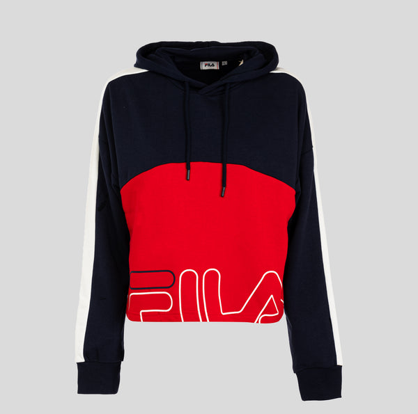 Felpa con cappuccio fila donna sales